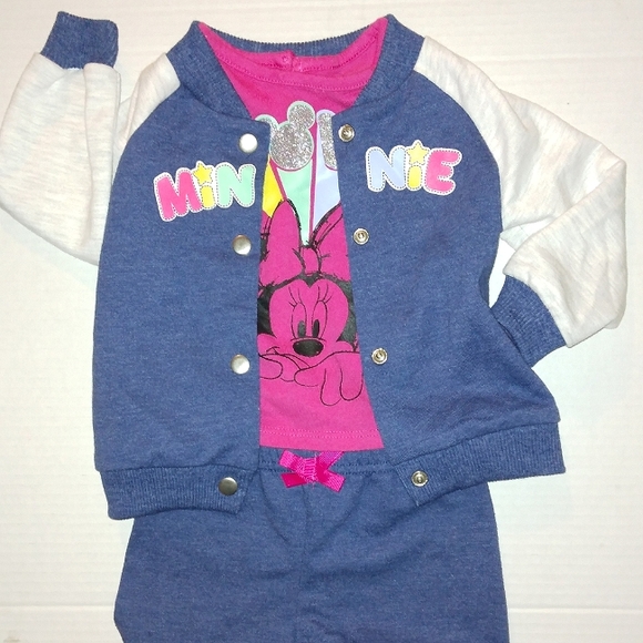 Absolutely Adorable DISNEY BABY☆MINNIE MOUSE☆Baby 3pc Jogger Jacket Set☆6-9mo. - Picture 14 of 16